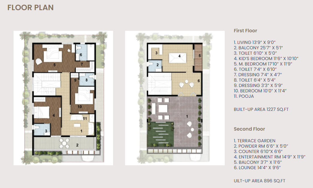 Asian RSR Villas Floor plan